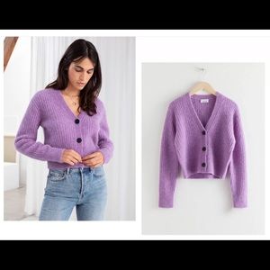 💜 💜 & Other Stories purple cardigan